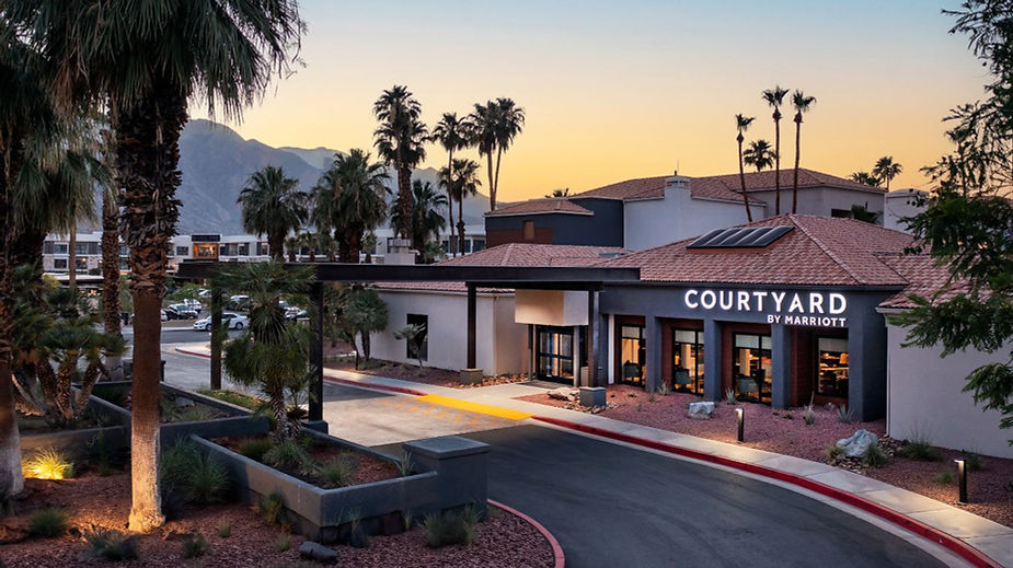 smart exterior hotel renovation courtyard by marriott renovation in palm springs ca